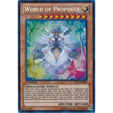 YuGiOh Trading Card Game Judgment of the Light Secret Rare World of Prophecy JOTL-EN028