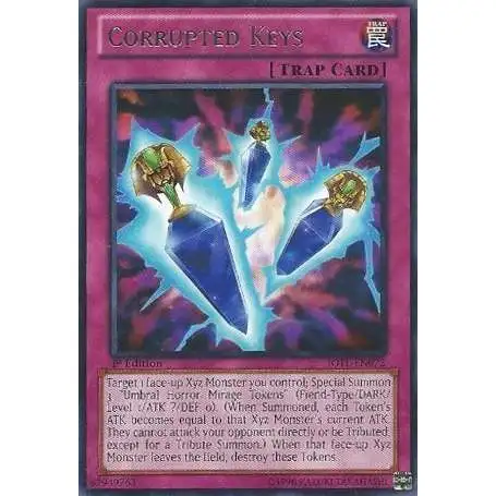 YuGiOh Trading Card Game Judgment of the Light Rare Corrupted Keys JOTL-EN072