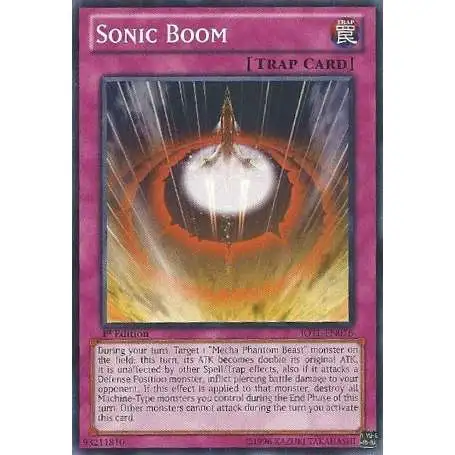 YuGiOh Trading Card Game Judgment of the Light Common Sonic Boom JOTL-EN076