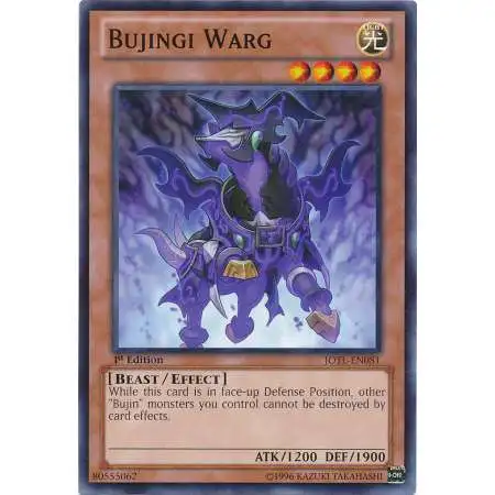 YuGiOh Trading Card Game Judgment of the Light Common Bujingi Warg JOTL-EN081