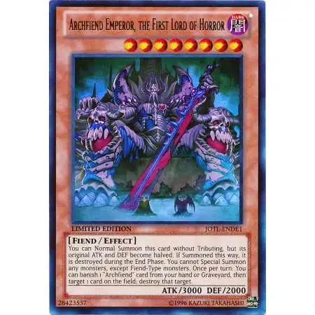 YuGiOh Trading Card Game Judgment of the Light Ultra Rare Archfiend Emperor, the First Lord of Horror JOTL-ENDE1