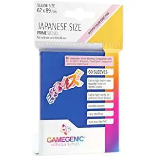 Gamegenic Japanese Size Blue 60 Card Sleeves