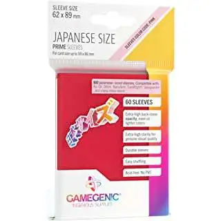 Gamegenic Japanese Size Red Standard 60 Card Sleeves