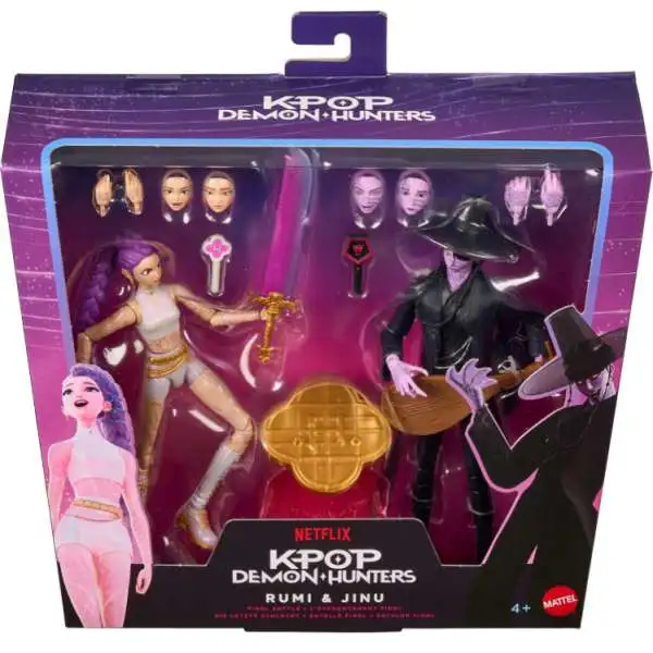 Netflix K-POP DEMON HUNTERS RUMI フィギュア２体 KPop Demon Hunters Rumi Jinu Exclusive 6.5 Deluxe Action Figure 2