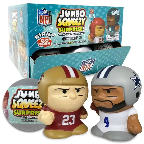 NFL JUMBO Squeezy Surprise! Series 4 Football Mystery Box [18 Packs]