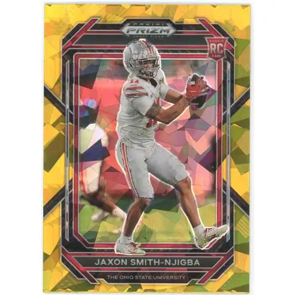 NFL 2023 Panini Prizm Draft Picks Gold Ice Prizm Jaxon Smith-Njigba #135 [Rookie]