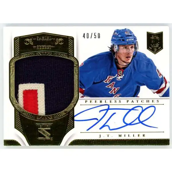 NHL 2023-14 Panini Dominion Hockey 40/50 J.T. Miller PP-JM [Rookie Auto Relic]