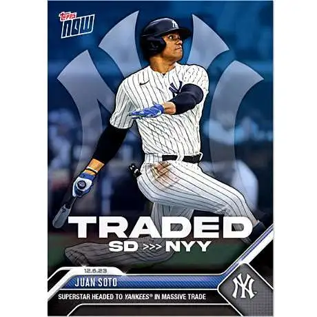 MLB New York Yankees 2023 NOW Baseball Juan Soto Exclusive OS20 [Superstar Headed to Yankees in Massive Trade. First Yankees Card!]