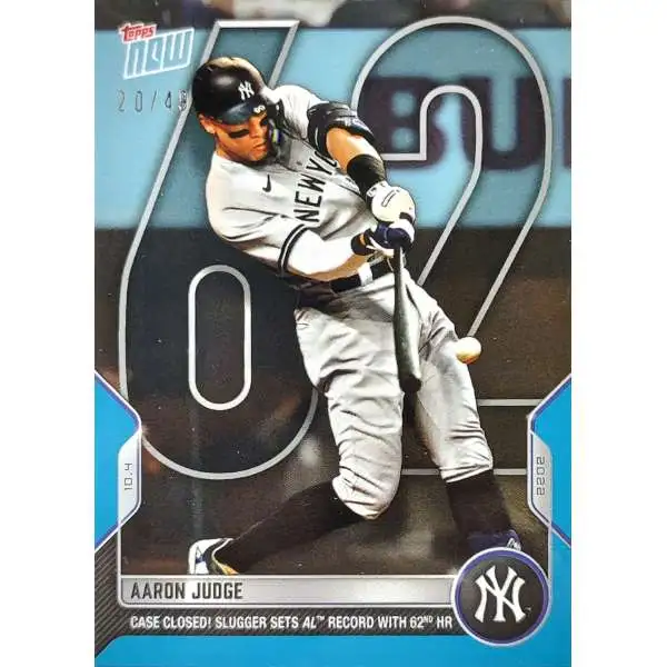 MLB New York Yankees 2022 Topps Now Baseball Aaron Judge Trading