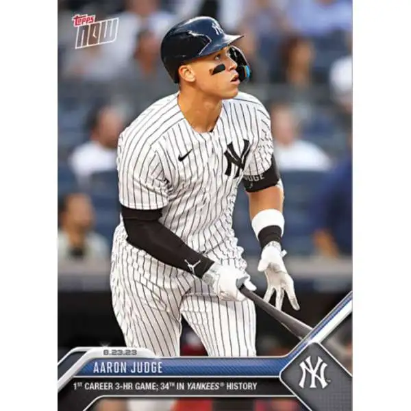 MLB New York Yankees 2023 NOW Baseball Aaron Judge Exclusive #754 [1st Career 3-HR Game, 34th in Yankees History]