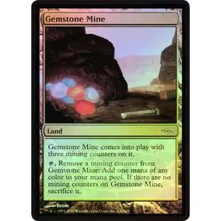 MtG DCI Judge Promo Promo Gemstone Mine [Foil, Signed by Artist Brom]