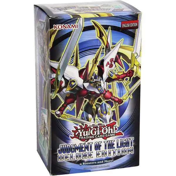 YuGiOh Judgment of the Light Deluxe Edition Box [9 Booster Packs, 50 Sleeves & 3 Promo Foil Cards]