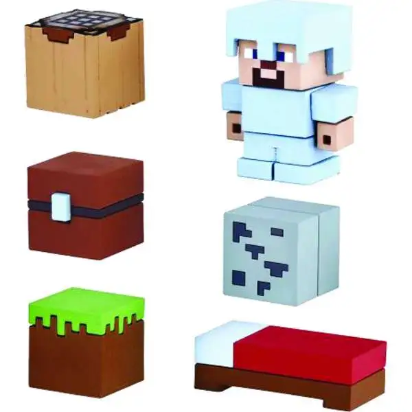 Minecraft Mine-Keshi Wood Plank & Glass Block Set