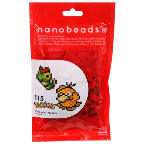 Nanobeads Pokemon Caterpie & Psyduck Craft Sprite Bead Set