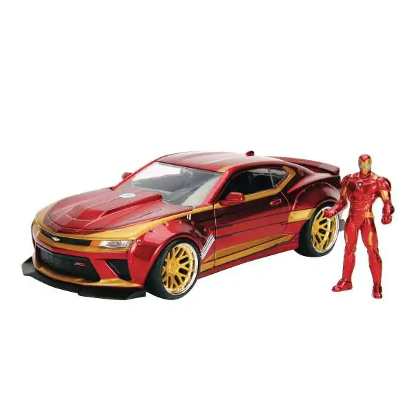 Marvel Iron Man & 2016 Camaro Diecast Vehicle & Action Figure
