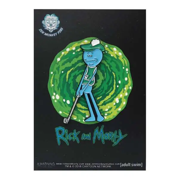 Rick & Morty Mr. Meeseeks 1.6-Inch Enamel Pin [Golfing]