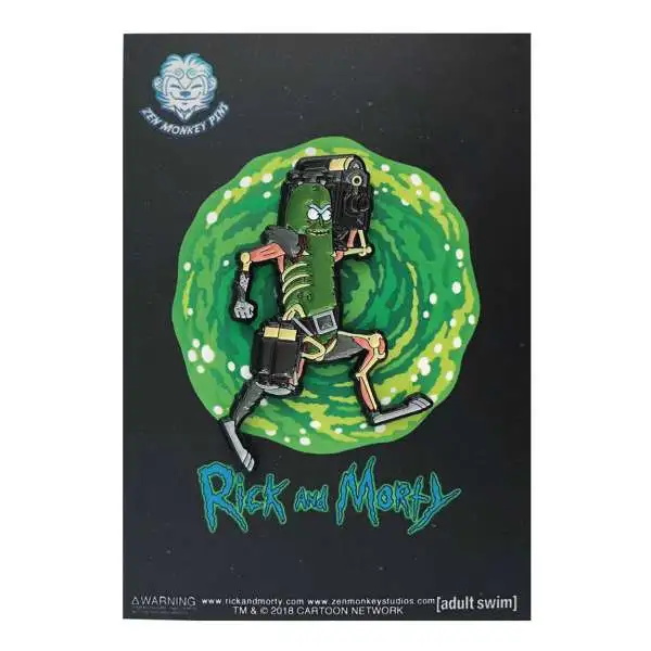 Rick & Morty Pickle Rick 1.6-Inch Enamel Pin [Laser]