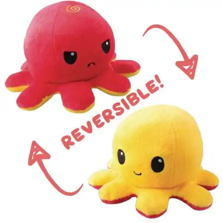 Octopus 6.5-Inch Mini Reversable Plush [Red to Yellow]