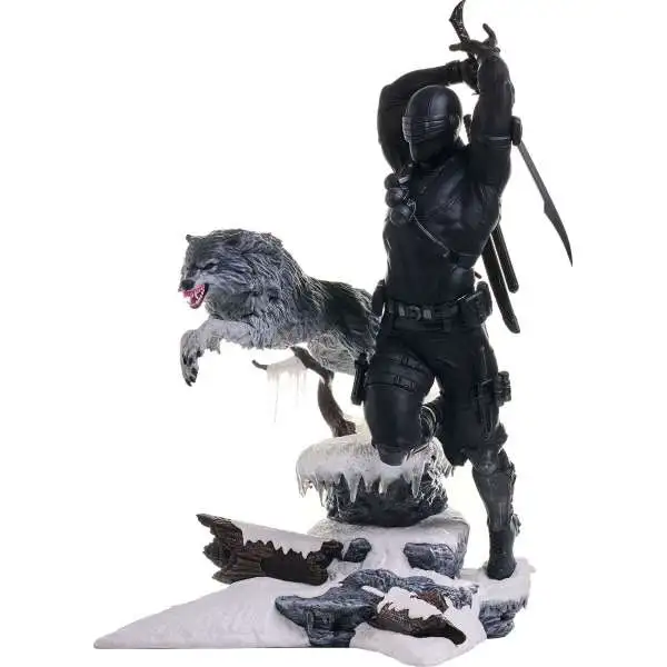 GI Joe Gallery Snake Eyes 10-Inch PVC Figure Statue [Black Costume]