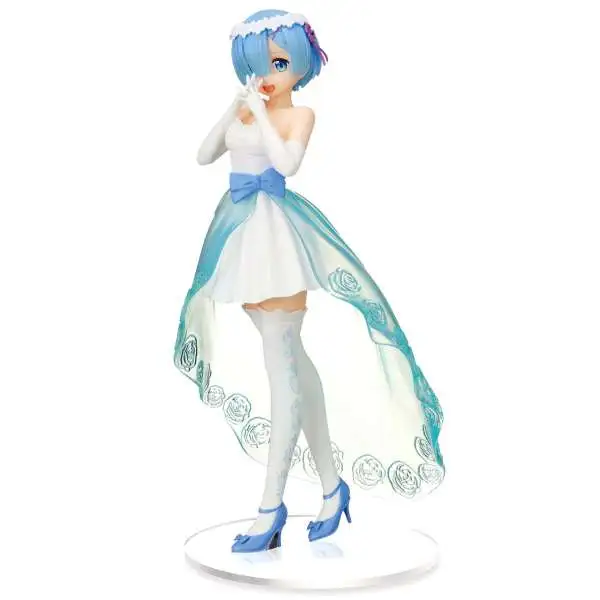 Sega Re: Zero Starting Life in a Different World Rem 8.6-Inch Collectible PVC Figure [Wedding Dress]