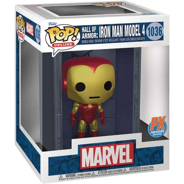 Funko POP! Marvel Hall of Armor: Iron Man Model 4 Exclusive Deluxe Vinyl Figure #1036