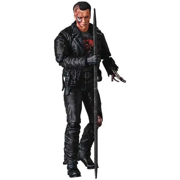 Terminator Judgment Day MAFEX T-800 Action Figure [Battle Damaged]