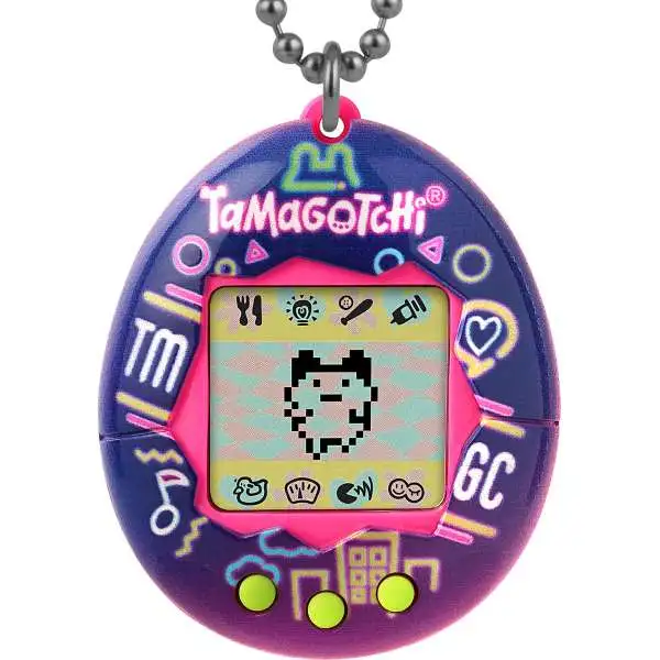 Tamagotchi The Original Gen 1 Neon Lights 1.5-Inch Virtual Pet Toy
