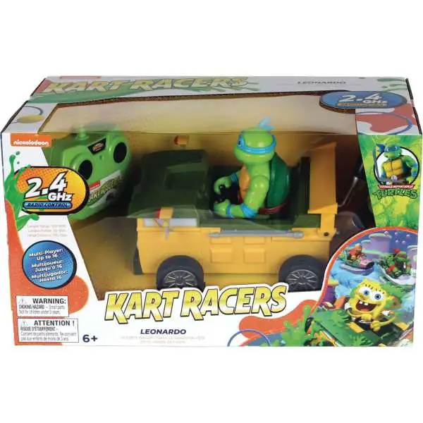 Teenage Mutant Ninja Turtles Nickelodeon Kart Racers 3: Slime Speedway Leonardo 6.5-Inch R/C Car [2.4GHz, Party Van]