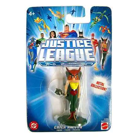 DC Justice League Unlimited Metal Collection HawkGirl Mini Figure [Blue Card]