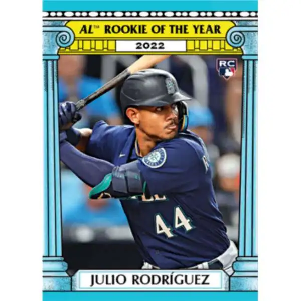 Julio Rodriguez Seattle Mariners 2022 Topps Update '87 Blue # 44 Rookie  Card TAG 9