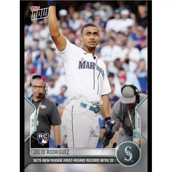 MLB Seattle Mariners 2022 Topps Now Baseball Single Card Julio Rodriguez  Exclusive 1026 Rookie Card, Sets His Clubs Single Season Rookie HR Record -  ToyWiz