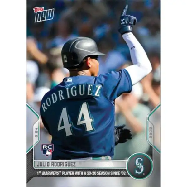 MLB Seattle Mariners 2022 Topps Now Baseball Single Card Julio Rodriguez  Exclusive 469 Rookie Card, MLB First 15 HRs 20 SBs In First 81 Games -  ToyWiz