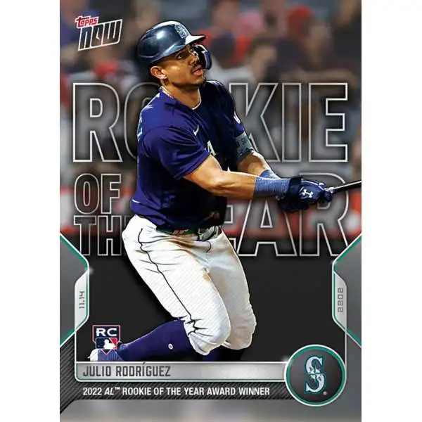 2023 Topps Series One JULIO RODRIGUEZ Gold Foil Parallel Rookie Cup Seattle  Mariners