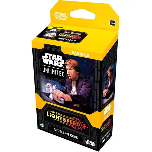 Star Wars: Unlimited Trading Card Game Jump to Lightspeed Han Solo Spotlight Deck [50 Cards, Plus 1 Booster Pack]