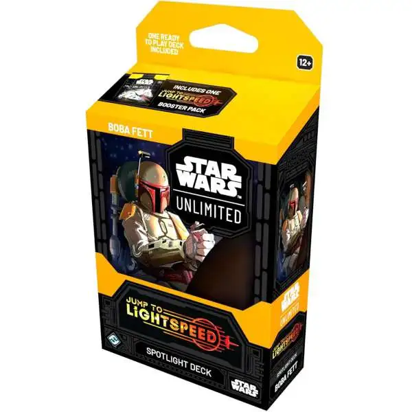 Star Wars: Unlimited Trading Card Game Jump to Lightspeed Boba Fett Spotlight Deck [50 Cards, Plus 1 Booster Pack]