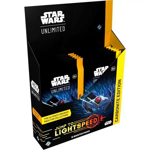 Star Wars: Unlimited Trading Card Game Jump to Lightspeed CARBONITE Edition Booster Box [12 Packs]
