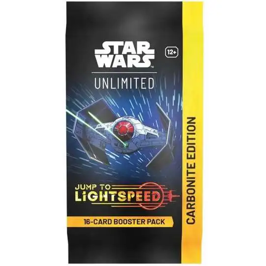 Star Wars: Unlimited Trading Card Game Jump to Lightspeed CARBONITE Edition Booster Pack [16 Cards]