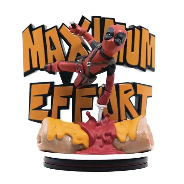 Marvel Q-Fig Deadpool Maximum Effort 4-Inch Diorama Figure