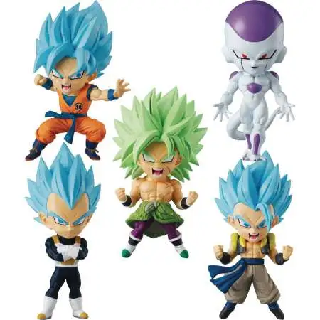 Dragon Ball Chibi Masters Frieza, SSB Goku, SSB Vegeta, SSB Gogeta & Broly 3-Inch Mini PVC Box [12 Figures]