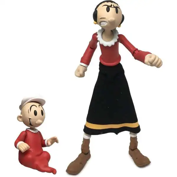 Popeye the Sailor Man Classic Olive Oyl Action Figure [with Swee'Pea]