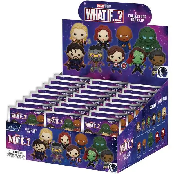 3D Figural Keyring Marvel What If? Series 1 Mystery Box [24 Packs]