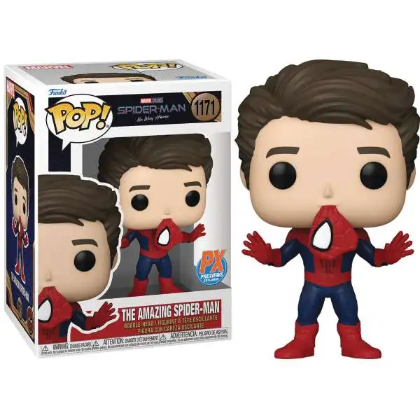 Funko Marvel Spider-Man No Way Home POP! The Amazing Spider-Man Exclusive Vinyl Figure #1171 [Unmasked, Andrew Garfield]