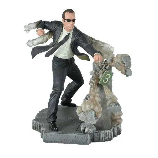 The Matrix Gallery Series Agent Smith 10-Inch PVC Figure Statue