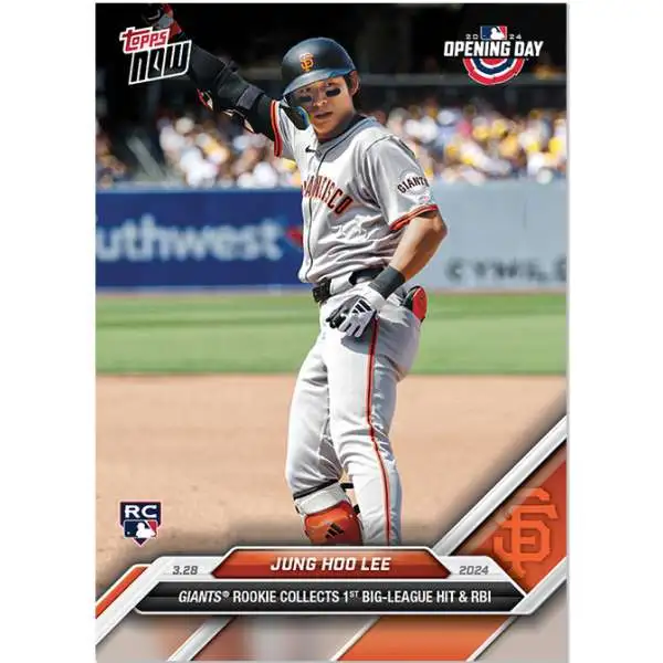 MLB San Francisco Giants 2024 NOW Baseball Jung Hoo Lee Exclusive #8 [Rookie, Collects 1st Big League Hit & RBI]