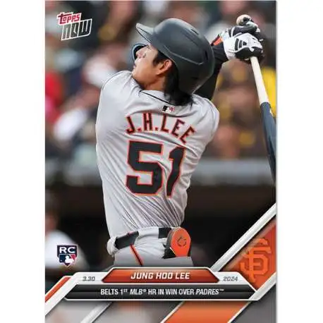 MLB San Francisco Giants 2024 NOW Baseball Jung Hoo Lee Exclusive #19 [Rookie, Belts 1st MLB HR in Win Over Padres]