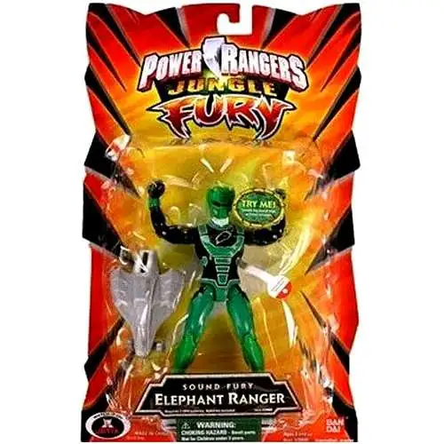 Power Rangers Jungle Fury Sound Fury Elephant Ranger Action Figure [Damaged Package]
