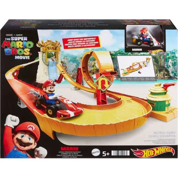 Super Mario Bros. The Movie Jungle Kingdom Raceway Track Set Playset [with Mario] (Pre-Order ships June)
