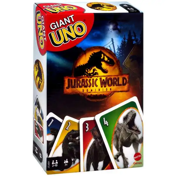 Jurassic World Dominion Giant UNO Card Game