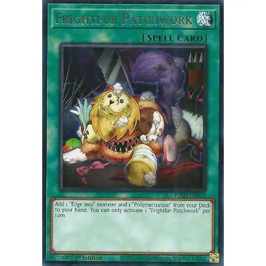 YuGiOh Trading Card Game Justice Hunters Rare Frightfur Patchwork JUSH-EN015