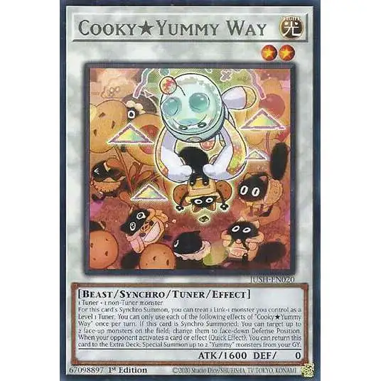 YuGiOh Trading Card Game Justice Hunters Rare CookyYummy Way JUSH-EN020